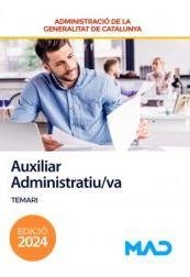 AUXILIAR ADMINISTRATIU. TEMARI. GENERALITAT DE CATALUÑA | 9788414282847 | AA. VV. | Llibreria L'Altell - Llibreria Online de Banyoles | Comprar llibres en català i castellà online - Llibreria de Girona