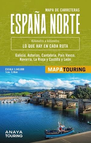 MAPA DE CARRETERAS DE ESPAÑA NORTE 1:340.000 -  (DESPLEGABLE) | 9788491588627 | ANAYA TOURING | Llibreria L'Altell - Llibreria Online de Banyoles | Comprar llibres en català i castellà online - Llibreria de Girona