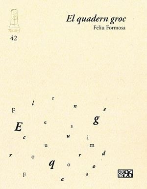 QUADERN GROC, EL | 9788419149992 | FORMOSA I TORRES, FELIU | Llibreria Online de Banyoles | Comprar llibres en català i castellà online