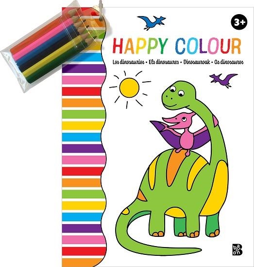 HAPPY COLOUR - LOS DINOSAURIOS | 9789403228914 | BALLON | Llibreria L'Altell - Llibreria Online de Banyoles | Comprar llibres en català i castellà online - Llibreria de Girona
