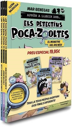 PACK APRÈN A LLEGIR AMB... ELS DETECTIUS POCA-ZOOLTES!  1,2 I 3: EN LLETRA MAJÚS | 9791387519438 | BENEGAS, MAR | Llibreria Online de Banyoles | Comprar llibres en català i castellà online
