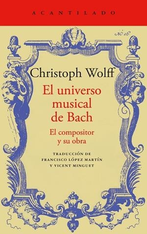 EL UNIVERSO MUSICAL DE BACH | 9788419958532 | WOLFF, CHRISTOPH | Llibreria Online de Banyoles | Comprar llibres en català i castellà online