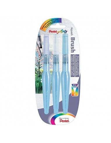 CONJUNT DE 3 PINZELLS AMB DIPÒSIT D'AIGUA PENTEL ARTS AQUASH BRUSH | 4016284338841 | PENTEL | Llibreria Online de Banyoles | Comprar llibres en català i castellà online