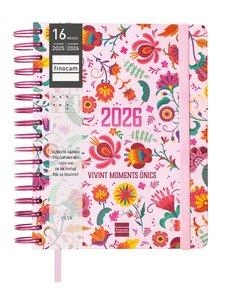 AGENDA 16 MESOS 2025-26 FINOCAM VITAE 1/4 S/V HORITZONTAL ROSA | 8422952396925 | FINOCAM | Llibreria L'Altell - Llibreria Online de Banyoles | Comprar llibres en català i castellà online - Llibreria de Girona