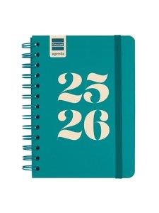 AGENDA 2025-26 FINOCAM COSMO 1/8 S/V HORITZONTAL AQUA | 8422952398790 | FINOCAM | Llibreria Online de Banyoles | Comprar llibres en català i castellà online