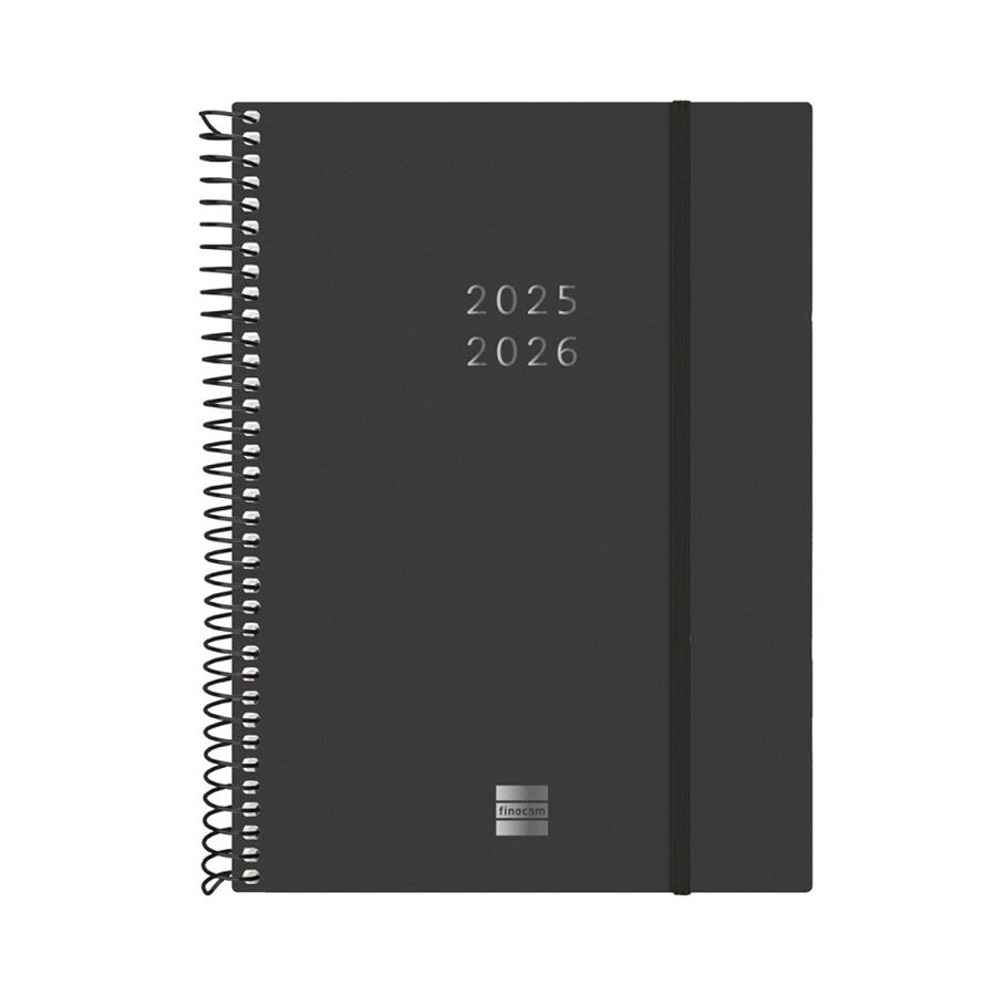 AGENDA 18 MESOS 2025-26 FINOCAM ESPIRAL INTERNACIONAL E10 S/V HORITZONTAL NEGRA | 8422952397427 | FINOCAM | Llibreria L'Altell - Llibreria Online de Banyoles | Comprar llibres en català i castellà online - Llibreria de Girona