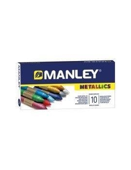 CAPSA DE 10 CERES MANLEY DE COLORS METÀL·LICS | 8413240619710 | MANLEY | Llibreria L'Altell - Llibreria Online de Banyoles | Comprar llibres en català i castellà online - Llibreria de Girona