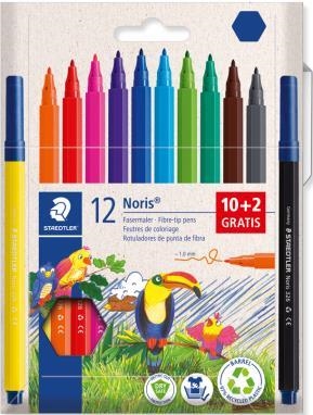 CAPSA DE 12 RETOLADORS DE PUNTA DE FIBRA STAEDTLER NORIS | 4007817169360 | STAEDTLER | Llibreria Online de Banyoles | Comprar llibres en català i castellà online