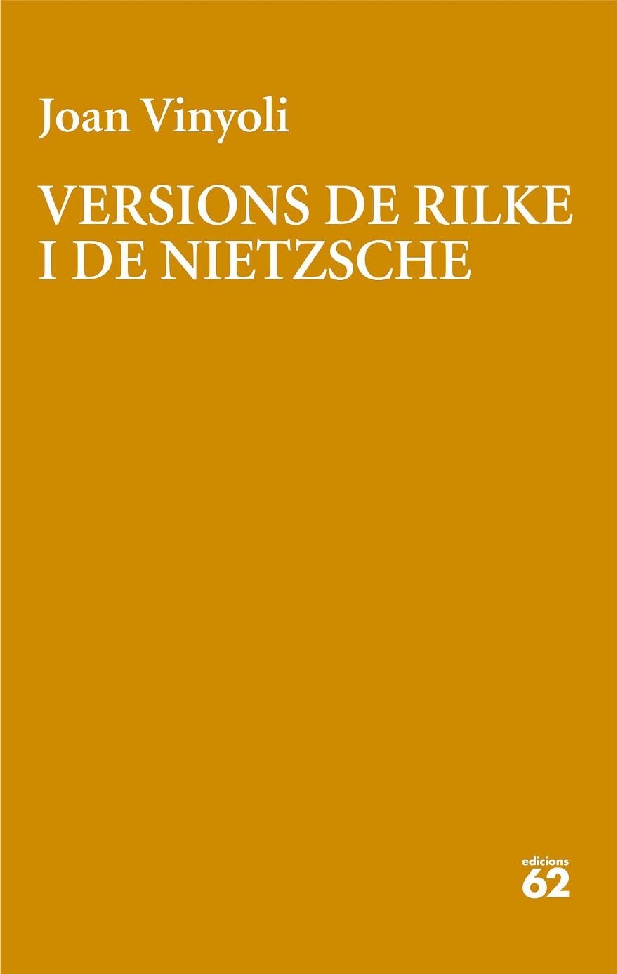VERSIONS DE RILKE | 9788429782639 | VINYOLI PLADEVALL, JOAN | Llibreria Online de Banyoles | Comprar llibres en català i castellà online