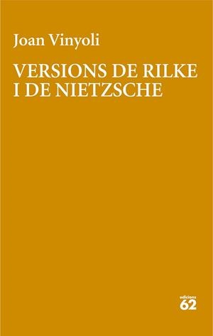 VERSIONS DE RILKE | 9788429782639 | VINYOLI PLADEVALL, JOAN | Llibreria L'Altell - Llibreria Online de Banyoles | Comprar llibres en català i castellà online - Llibreria de Girona