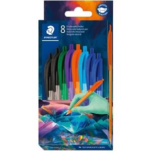 CAPSA DE 8 BOLÍGRAFS RETRÀCTILS ERGONÒMICS 1MM STAEDTLER | 4007817165751 | STAEDTLER | Llibreria Online de Banyoles | Comprar llibres en català i castellà online