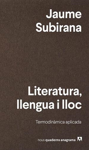 LITERATURA, LLENGUA I LLOC | 9788433947161 | SUBIRANA, JAUME | Llibreria Online de Banyoles | Comprar llibres en català i castellà online