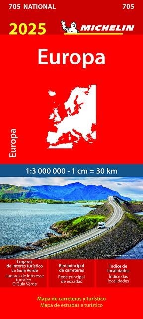 MAPA NATIONAL EUROPA 2025 705 | 9782067265233 | AAVV | Llibreria Online de Banyoles | Comprar llibres en català i castellà online