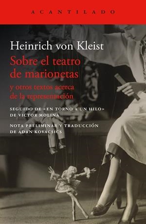 SOBRE EL TEATRO DE MARIONETAS | 9788419958648 | VON KLEIST, HEINRICH | Llibreria Online de Banyoles | Comprar llibres en català i castellà online