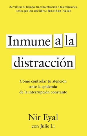 INMUNE A LA DISTRACCIÓN | 9788411003933 | EYAL, NIR | Llibreria Online de Banyoles | Comprar llibres en català i castellà online