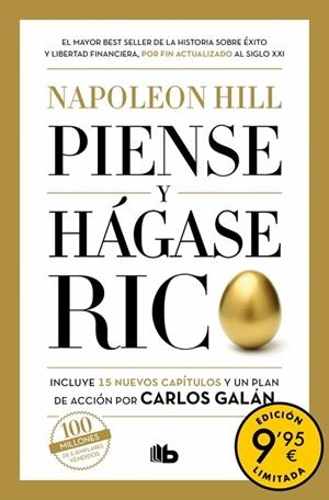 PIENSE Y HÁGASE RICO (CAMPAÑA DE VERANO EDICIÓN LIMITADA) | 9788413148090 | HILL, NAPOLEON/GALÁN, CARLOS | Llibreria Online de Banyoles | Comprar llibres en català i castellà online
