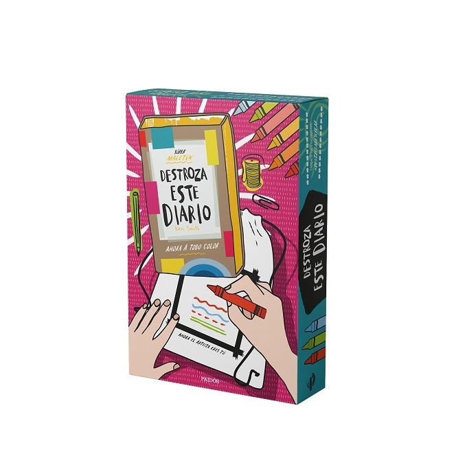 SÚPER MALETÍN DESTROZA ESTE DIARIO. AHORA A TODO COLOR | 9788449343940 | SMITH, KERI | Llibreria Online de Banyoles | Comprar llibres en català i castellà online