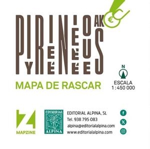 PIRINEOS - MAPA DE RASCAR | 9788470111716 | Llibreria L'Altell - Llibreria Online de Banyoles | Comprar llibres en català i castellà online - Llibreria de Girona