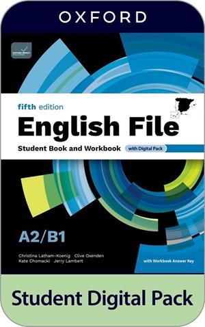 ENGLISH FILE 5TH EDITION A2/B1. STUDENT'S BOOK AND WORKBOOK AND DIGITAL WITH KEY | 9780194145510 | Llibreria Online de Banyoles | Comprar llibres en català i castellà online