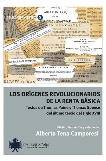 ORÍGENES REVOLUCIONARIOS DE LA RENTA BÁSICA, LOS | 9788412018790 | PAINE, THOMAS/SPENCE, THOMAS/TENA CAMPORESI, ALBERTO | Llibreria Online de Banyoles | Comprar llibres en català i castellà online