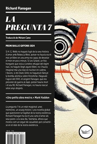 PREGUNTA 7, LA | 9791387726157 | FLANAGAN, RICHARD | Llibreria Online de Banyoles | Comprar llibres en català i castellà online