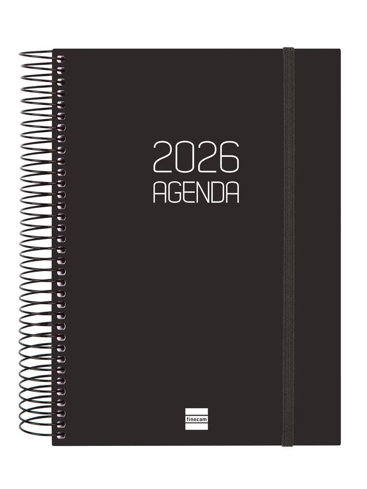 AGENDA 2026 E10 DIA/PÀGINA FINOCAM OPACA NEGRA | 8422952408192 | FINOCAM | Llibreria Online de Banyoles | Comprar llibres en català i castellà online