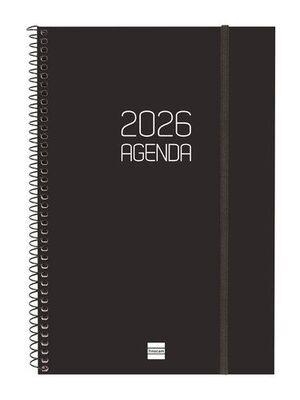 AGENDA 2026 E11 SETMANA VERTICAL FINOCAM OPACA NEGRA | 8422952408482 | FINOCAM | Llibreria Online de Banyoles | Comprar llibres en català i castellà online