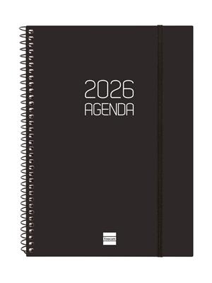 AGENDA 2026 E10 SETMANA VERTICAL FINOCAM OPACA NEGRA | 8422952408543 | FINOCAM | Llibreria Online de Banyoles | Comprar llibres en català i castellà online