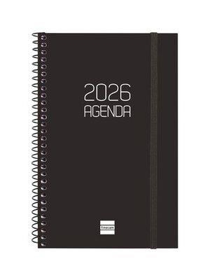 AGENDA 2026 E5 SETMANA HORITZONTAL FINOCAM OPACA NEGRA | 8422952408635 | FINOCAM | Llibreria Online de Banyoles | Comprar llibres en català i castellà online