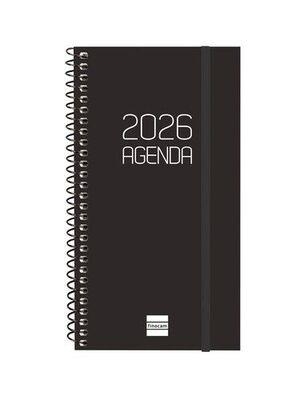 AGENDA 2026 E9 SETMANA HORITZONTAL FINOCAM OPACA NEGRA | 8422952408819 | FINOCAM | Llibreria Online de Banyoles | Comprar llibres en català i castellà online