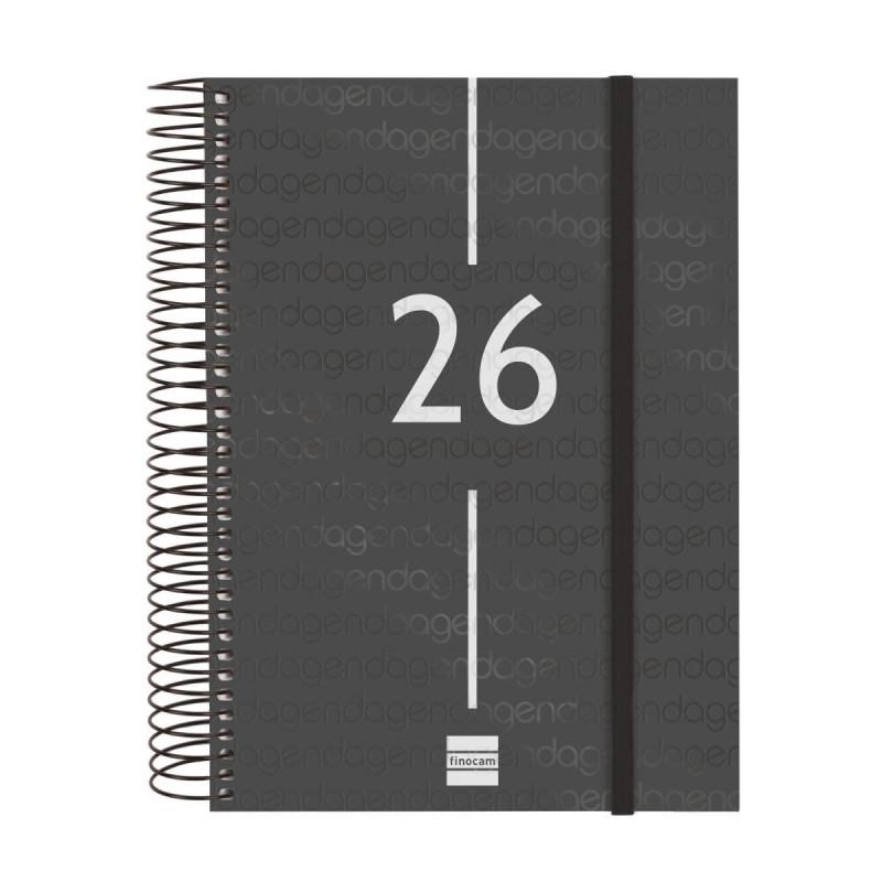 AGENDA 2026 E10 SETMANA HORITZONTAL FINOCAM ANUAL NEGRA | 8422952409267 | FINOCAM | Llibreria L'Altell - Llibreria Online de Banyoles | Comprar llibres en català i castellà online - Llibreria de Girona