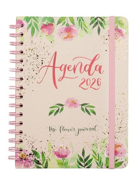 AGENDA 2026 E10 SETMANA HORITZONTAL FINOCAM EL DIETARI FLORAL ROSA | 8422952407089 | FINOCAM | Llibreria Online de Banyoles | Comprar llibres en català i castellà online