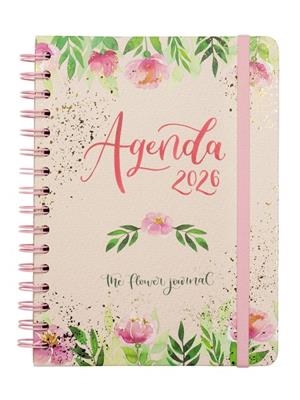 AGENDA 2026 E10 SETMANA HORITZONTAL FINOCAM EL DIETARI FLORAL ROSA | 8422952407089 | FINOCAM | Llibreria Online de Banyoles | Comprar llibres en català i castellà online