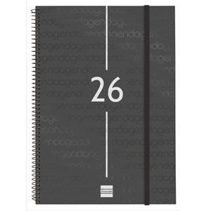 AGENDA 2026 E40 SETMANA VERTICAL FINOCAM ANUAL NEGRA | 8422952409144 | FINOCAM | Llibreria L'Altell - Llibreria Online de Banyoles | Comprar llibres en català i castellà online - Llibreria de Girona