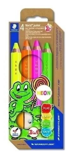 CAPSA 4 LLAPIS DE COLORS NEÓ 2+ STAEDTLER NORIS JUNIOR | 4007817160381 | STAEDTLER | Llibreria Online de Banyoles | Comprar llibres en català i castellà online