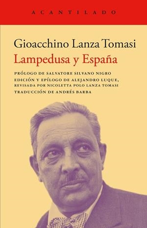 LAMPEDUSA Y ESPAÑA | 9788419958891 | LAMZA TOMASI, GIOACCHINO | Llibreria Online de Banyoles | Comprar llibres en català i castellà online