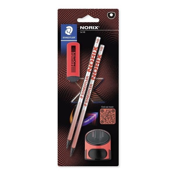 CONJUNT DE 2 LLAPIS HB + GOMA D'ESBORRAR + MAQUINETA DTAEDTLER NORIX | 4007817169193 | STAEDTLER | Llibreria Online de Banyoles | Comprar llibres en català i castellà online