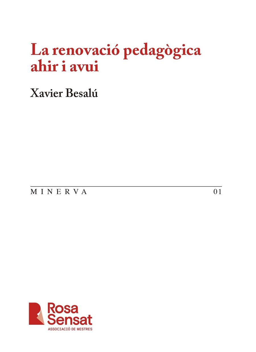 LA RENOVACIÓ PEDAGÒGICA AHIR I AVUI | 9788412789492 | BESALÚ, XAVIER | Llibreria L'Altell - Llibreria Online de Banyoles | Comprar llibres en català i castellà online - Llibreria de Girona