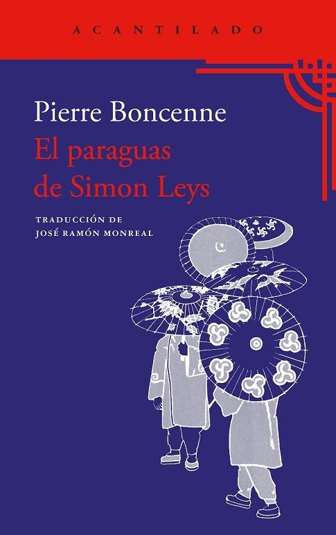 EL PARAGUAS DE SIMON LEYS | 9788419958945 | BONCENNES, PIERRE | Llibreria L'Altell - Llibreria Online de Banyoles | Comprar llibres en català i castellà online - Llibreria de Girona