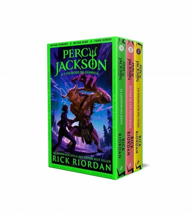 PERCY JACKSON Y LOS DIOSES DEL OLIMPO (ESTUCHE CON: EL LADRÓN DEL RAYO|EL MAR DE | 9788419868541 | RIORDAN, RICK | Llibreria Online de Banyoles | Comprar llibres en català i castellà online