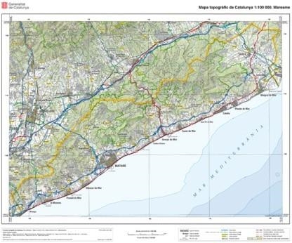 MAPA TOPOGRÀFIC DE CATALUNYA 1:100.000 (EN RELLEU). MARESME | 8414774327003 | ICGC | Llibreria L'Altell - Llibreria Online de Banyoles | Comprar llibres en català i castellà online - Llibreria de Girona