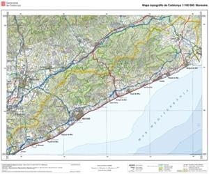 MAPA TOPOGRÀFIC DE CATALUNYA 1:100.000 (EN RELLEU). MARESME | 8414774327003 | ICGC | Llibreria L'Altell - Llibreria Online de Banyoles | Comprar llibres en català i castellà online - Llibreria de Girona