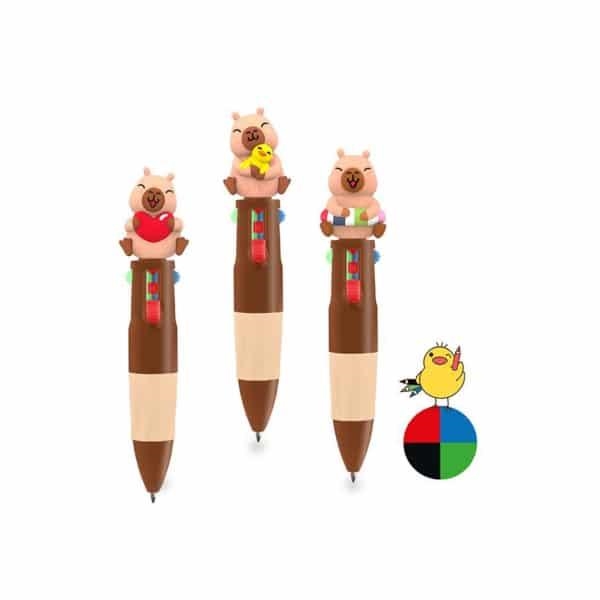 BOLÍGRAF 4 COLORS TRENDHAUS HAPPY LIFE CAPYBARA | 4032722966797 | TRENDHAUS | Llibreria Online de Banyoles | Comprar llibres en català i castellà online