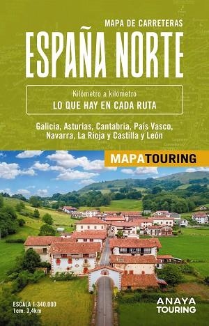 MAPA DE CARRETERAS DE ESPAÑA NORTE 1:340.000 | 9788491589976 | ANAYA TOURING | Llibreria Online de Banyoles | Comprar llibres en català i castellà online