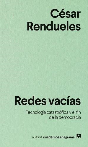 REDES VACÍAS | 9788433948991 | RENDUELES, CÉSAR | Llibreria Online de Banyoles | Comprar llibres en català i castellà online