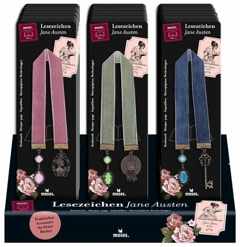 PUNT DE LLIBRE CINTA VELLUT JANE AUSTEN MOSES | 4033477835505 | Llibreria L'Altell - Llibreria Online de Banyoles | Comprar llibres en català i castellà online - Llibreria de Girona