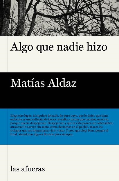 ALGO QUE NADIE HIZO | 9791399131116 | ALDAZ, MATÍAS | Llibreria L'Altell - Llibreria Online de Banyoles | Comprar llibres en català i castellà online - Llibreria de Girona