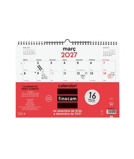 CALENDARI PARET L 26-27 FINOCAM | 8422952415114 | Llibreria Online de Banyoles | Comprar llibres en català i castellà online