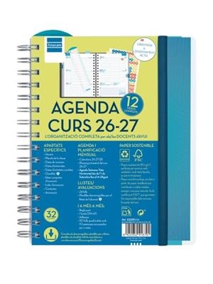 AGENDA CURS 26-27 SETMANA VISTA HORITZONTAL BLAU | 8422952416791 | Llibreria Online de Banyoles | Comprar llibres en català i castellà online