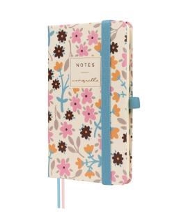 LLIBRETA PETITA FINOCAM FLORS TAPA DURA CINTA BLAVA | 8422952417897 | Llibreria Online de Banyoles | Comprar llibres en català i castellà online